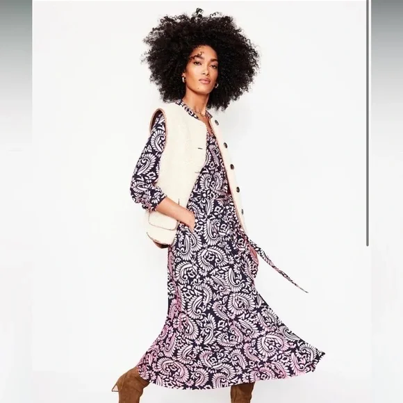 NWT Boden Marcia Spring summer Jersey Midi Shirt Dress - Picture 2 of 11